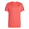 Adidas Club 3 Stripes Tee (M) (Red)