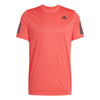 Adidas Club 3 Stripes Tee (M) (Red)