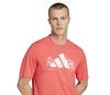 Adidas Tennis Logo Graphic Tee (M) (Red)