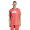 Adidas Tennis Logo Graphic Tee (M) (Red)