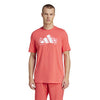 Adidas Tennis Logo Graphic Tee (M) (Red)