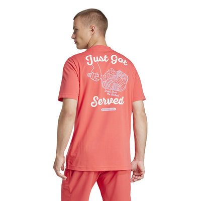 Adidas Pickleball Graphic Tee (M) (Red)