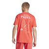 Adidas Padel Category Graphic Tee (M) (Red)