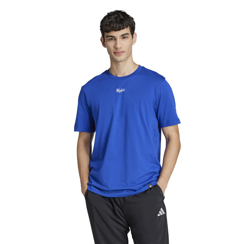 Adidas Lounge Still Life Lemons Tee (M) (Royal)