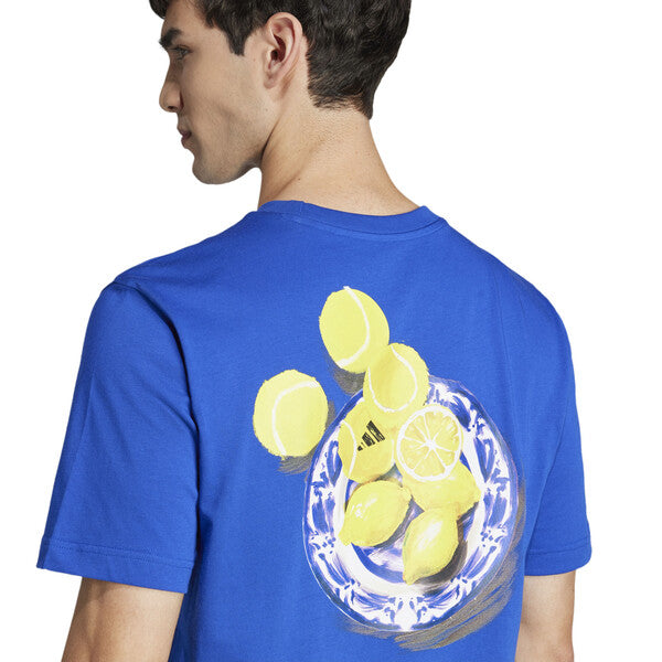 Adidas Lounge Still Life Lemons Tee (M) (Royal)
