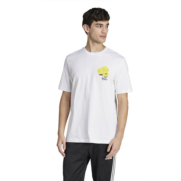 Adidas Lounge Still Life Lemons Graphic Tee (M) (White)