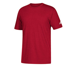 Adidas Short Sleeve Logo Tee (M) (Red)