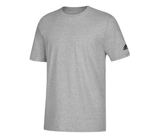 Adidas Short Sleeve Logo Tee (M) (Grey)