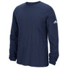 Adidas Long Sleeve Logo Tee (M) (Navy)