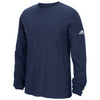 Adidas Long Sleeve Logo Tee (M) (Navy)