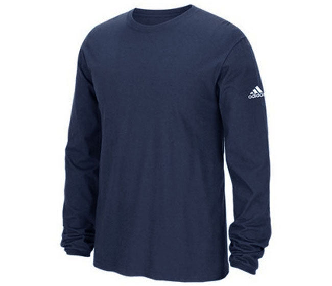 Adidas Long Sleeve Logo Tee (M) (Navy)