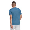 Adidas Club 3 Stripe Tee (M) (Blue)