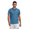 Adidas Club 3 Stripe Tee (M) (Blue)