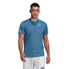 Adidas Club 3 Stripe Tee (M) (Blue)