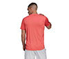 Adidas Club 3 Stripe Tee (M) (Bright Red)