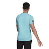 Adidas Club 3 Stripe Tee (M) (Aqua)