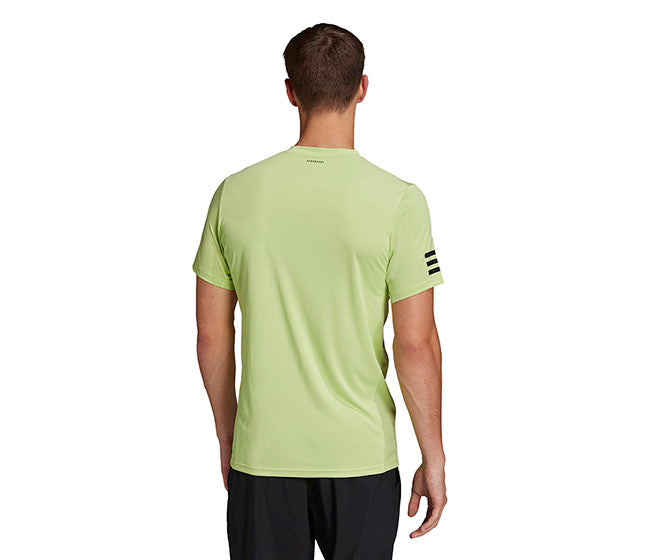 Adidas Club 3 Stripe Tee (M) (Lime)