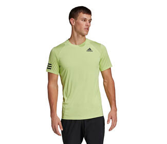 Adidas Club 3 Stripe Tee (M) (Lime)