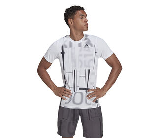 Adidas Club Graphic Tee (M) (White)