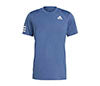 Adidas Club 3 Stripe Tee (M) (Blue)
