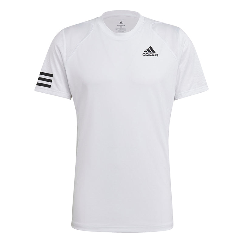 Adidas Club 3 Stripe Tee (M) (White)