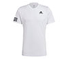 Adidas Club 3 Stripe Tee (M) (White)