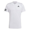Adidas Club 3 Stripe Tee (M) (White)