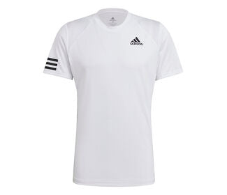 Adidas Club 3 Stripe Tee (M) (White)
