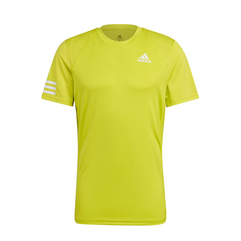 Adidas Club 3 Stripe Tee (M) (Yellow)