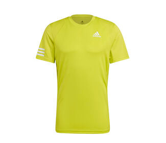 Adidas Club 3 Stripe Tee (M) (Yellow)