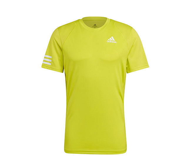 Adidas Club 3 Stripe Tee (M) (Yellow)