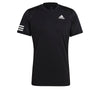 Adidas Club 3 Stripe Tee (M) (Black)