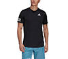Adidas Club 3 Stripe Tee (M) (Black)