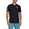 Adidas Club 3 Stripe Tee (M) (Black)
