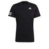 Adidas Club 3 Stripe Tee (M) (Black)