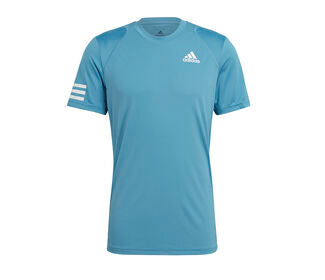 Adidas Club 3 Stripe Tee (M) (Blue)
