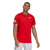 Adidas Club 3 Stripe Tee (M) (Red)