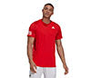 Adidas Club 3 Stripe Tee (M) (Red)
