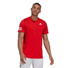 Adidas Club 3 Stripe Tee (M) (Red)