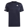 Adidas Club 3 Stripe Tee (M) (Navy)