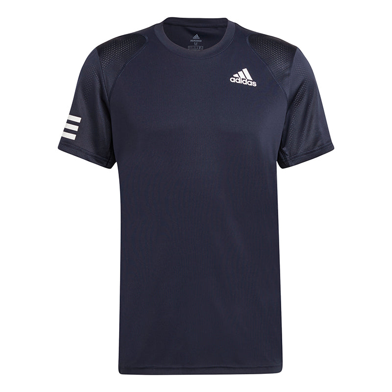Adidas Club 3 Stripe Tee (M) (Navy)