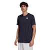 Adidas Club 3 Stripe Tee (M) (Navy)