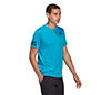 Adidas Club 3 Stripe Tee (M) (Aqua)
