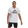 Adidas Tennis Graphic Logo Tee (M) (White)