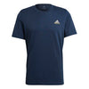 Adidas Tennis Graphic Logo Ao Tee (M) (Navy)