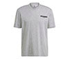 Adidas Tennis Graphic Bball Logo Tee (M) (Grey)