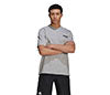 Adidas Tennis Graphic Bball Logo Tee (M) (Grey)