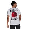 Adidas Tennis Graphic Logo Tee (M) (White)