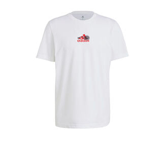 Adidas Tennis Graphic Logo Tee (M) (White)