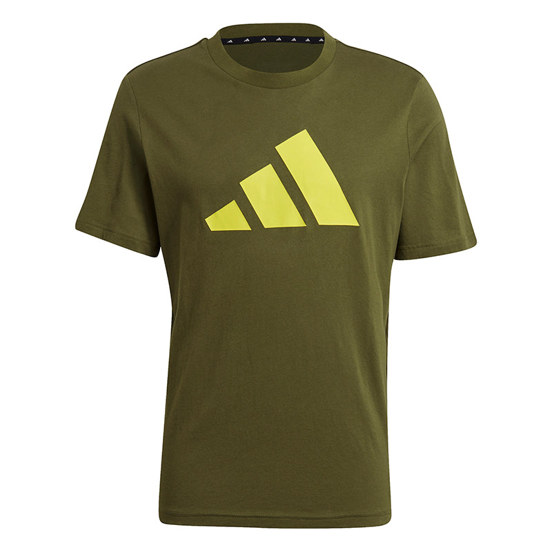 Adidas 3 Bar Icon Tee (M) (Olive)